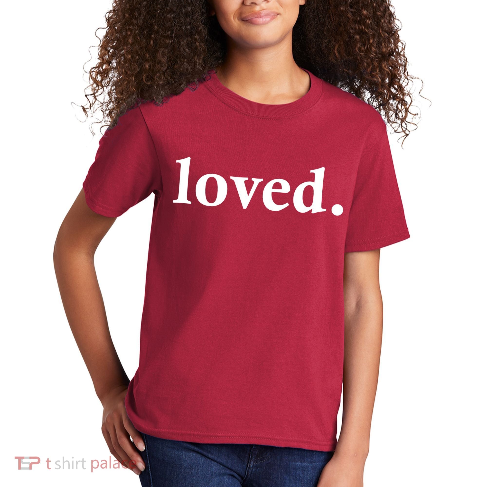 Loved. Valentine's Day Love Classic Logo Kids T-Shirt