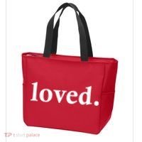 Loved. Valentine's Day Love Classic Logo Tote Bag thumb 3