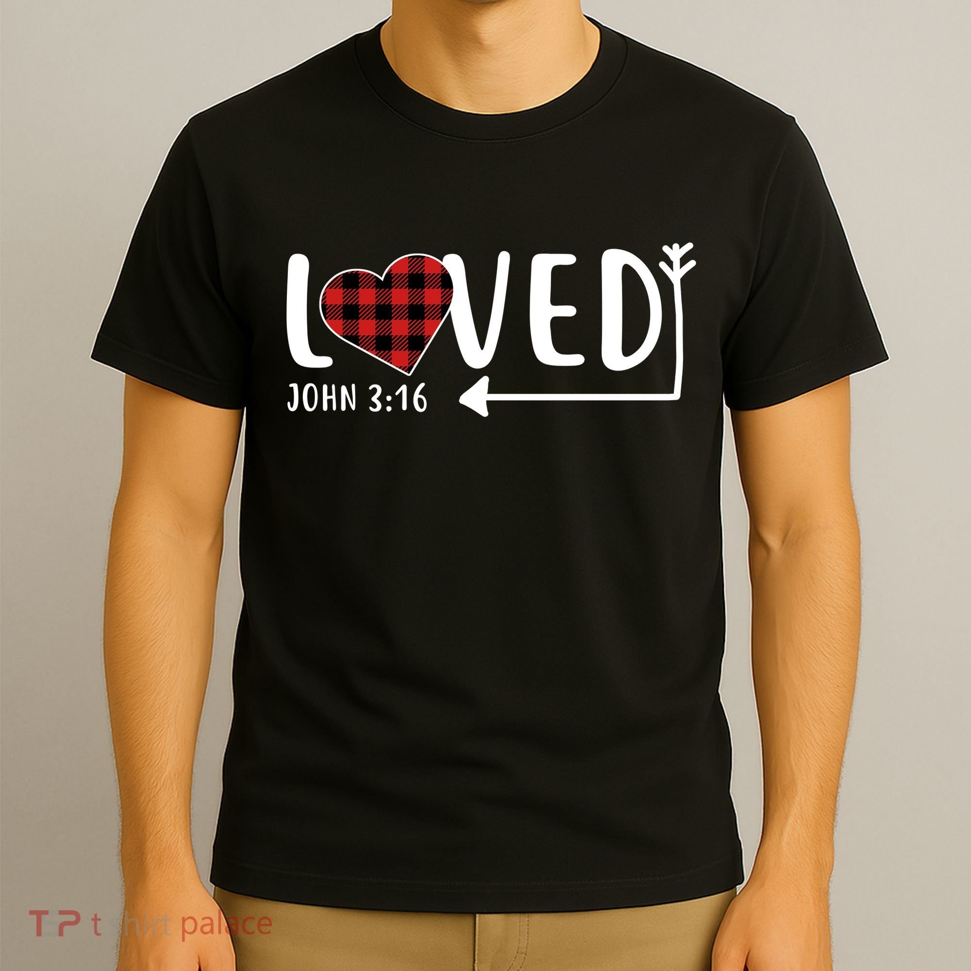 Loved Arrow Heart John 3:16 T-Shirt