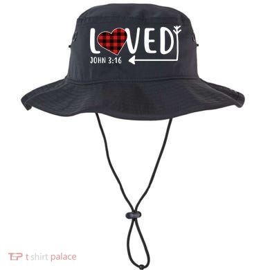 Loved Arrow Heart John 3:16 Bucket Hat