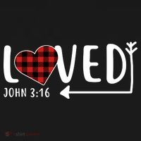 Loved Arrow Heart John 3:16 Polo thumb 3