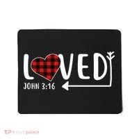 Loved Arrow Heart John 3:16 Mousepad thumb 0