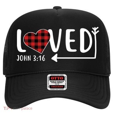 Loved Arrow Heart John 3:16 Hat