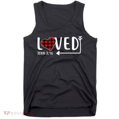 Loved Arrow Heart John 3:16 Tank Top