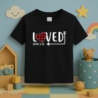 Loved Arrow Heart John 3:16 Toddler T-Shirt thumb 3