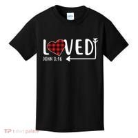 Loved Arrow Heart John 3:16 Kids T-Shirt thumb 0