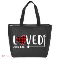 Loved Arrow Heart John 3:16 Tote Bag thumb 0