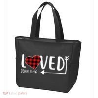 Loved Arrow Heart John 3:16 Tote Bag thumb 3