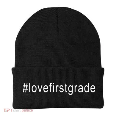#Lovefirstgrade Love First Grade Beanie