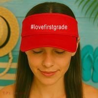 #Lovefirstgrade Love First Grade Visor thumb 2