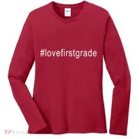 #Lovefirstgrade Love First Grade Women's Long Sleeve Shirt thumb 0
