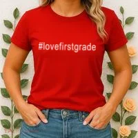 #Lovefirstgrade Love First Grade Women's T-Shirt thumb 2
