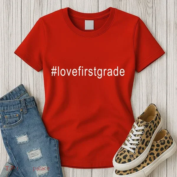 #Lovefirstgrade Love First Grade Women's T-Shirt