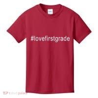 #Lovefirstgrade Love First Grade Kids T-Shirt thumb 0