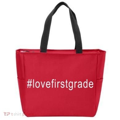 #Lovefirstgrade Love First Grade Tote Bag