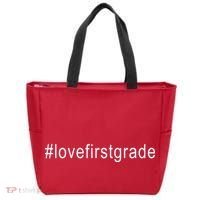 #Lovefirstgrade Love First Grade Tote Bag thumb 0
