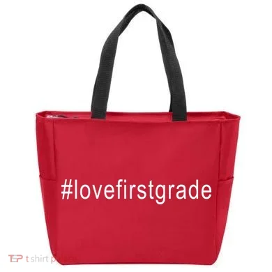 #Lovefirstgrade Love First Grade Tote Bag