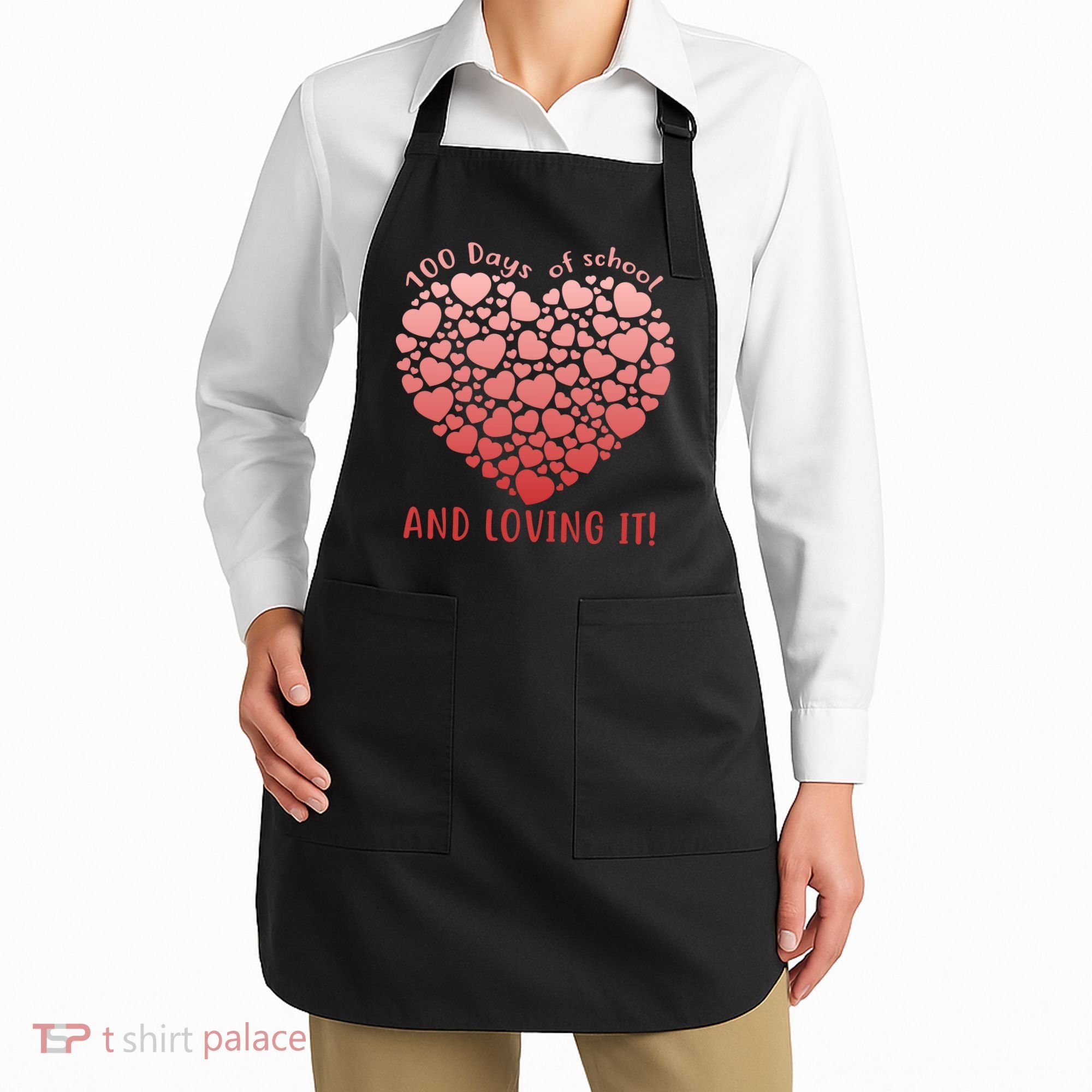Loving 100 Days of School Apron