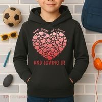 Loving 100 Days of School Kids Hoodie thumb 2