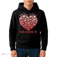 Loving 100 Days of School Kids Hoodie thumb 4