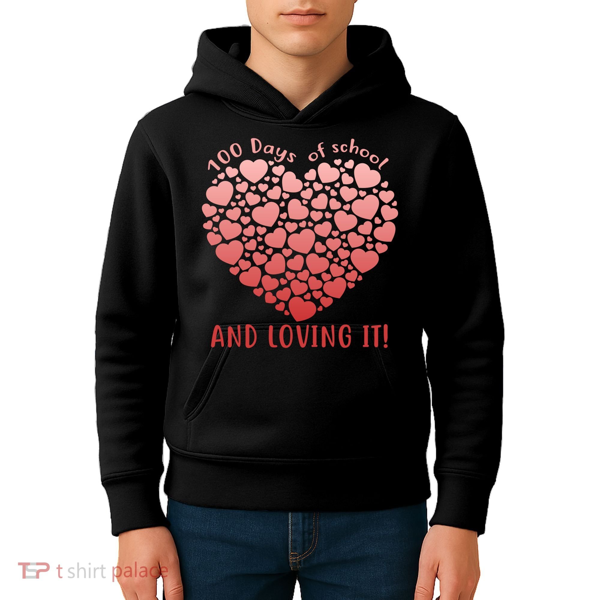 Loving 100 Days of School Kids Hoodie