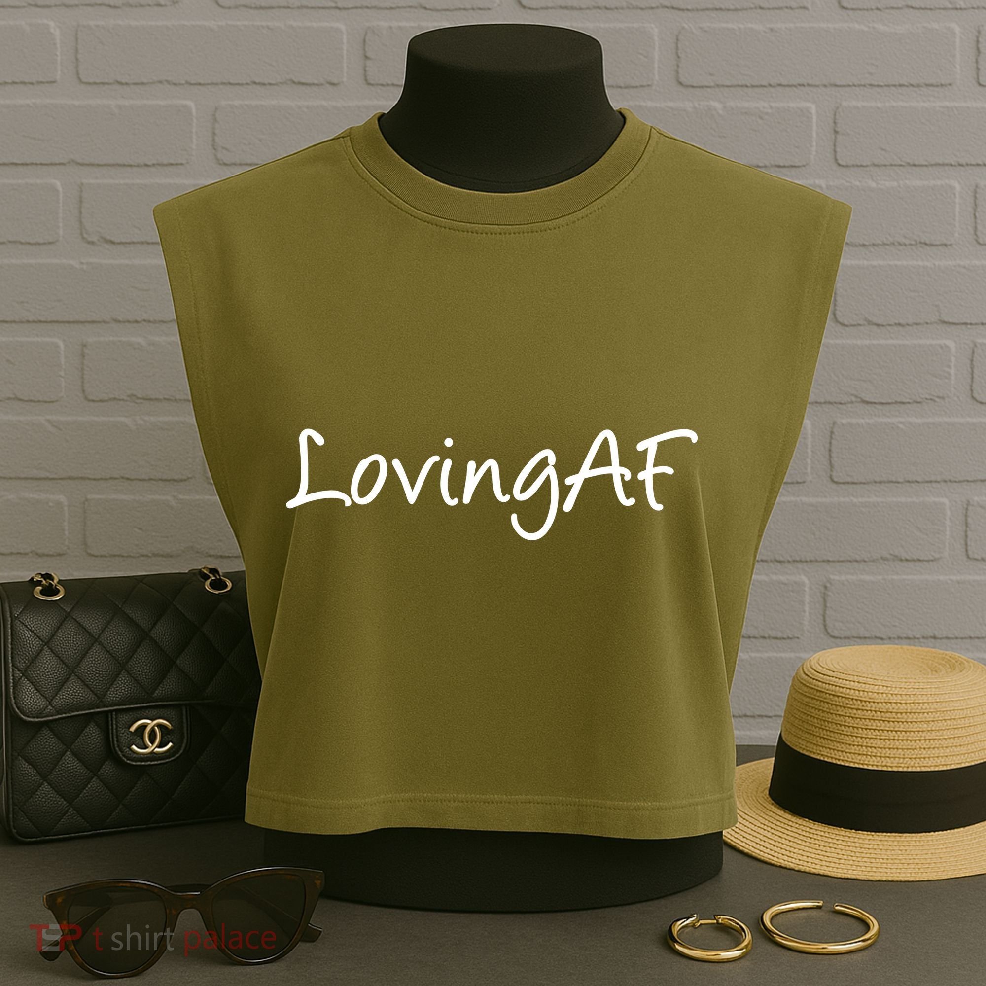 Loving AF Garment-Dyed Women's Muscle Tee