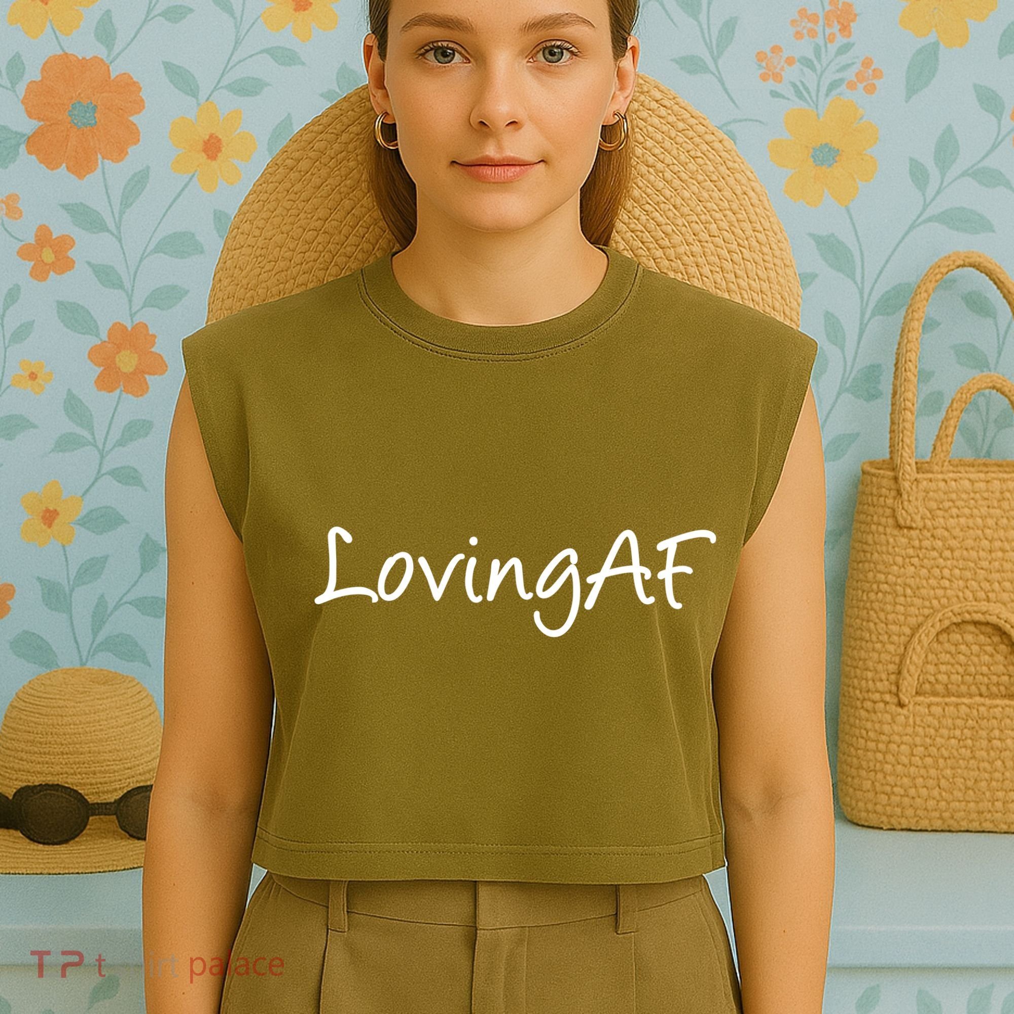Loving AF Garment-Dyed Women's Muscle Tee