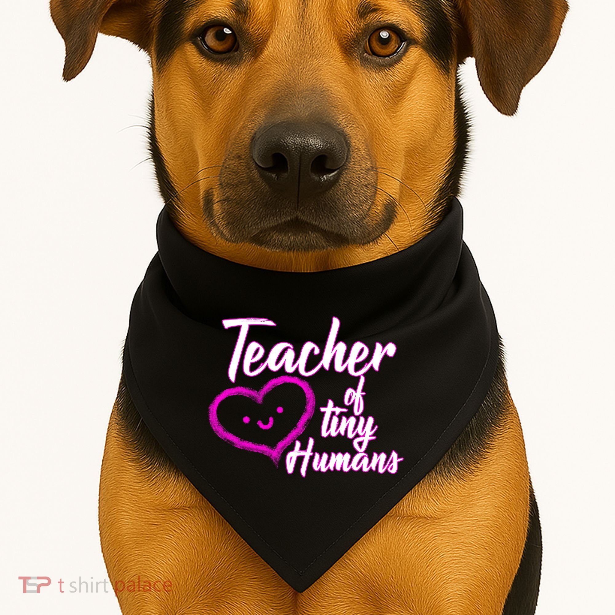 Loving Teacher Of Tiny Humans USA-Made Doggie Bandana