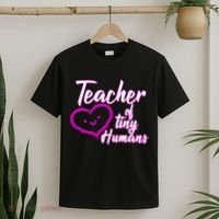 Loving Teacher Of Tiny Humans T-Shirt thumb 2