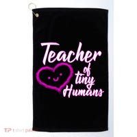 Loving Teacher Of Tiny Humans Golf Towel thumb 0