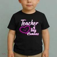 Loving Teacher Of Tiny Humans Toddler T-Shirt thumb 2