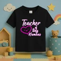 Loving Teacher Of Tiny Humans Toddler T-Shirt thumb 3