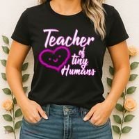 Loving Teacher Of Tiny Humans Women's T-Shirt thumb 2