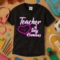 Loving Teacher Of Tiny Humans Kids T-Shirt thumb 3