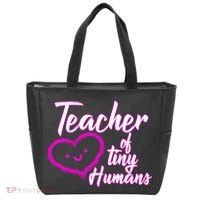 Loving Teacher Of Tiny Humans Tote Bag thumb 0