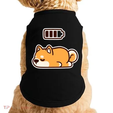 Low Battery Corgi Dog Doggie Tank