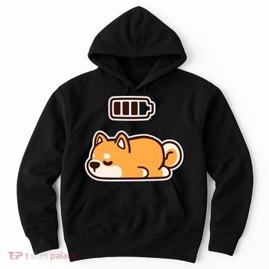 Low Battery Corgi Dog Hoodie