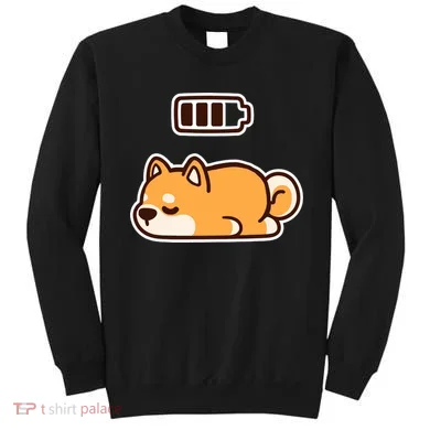 Low Battery Corgi Dog Sweatshirt