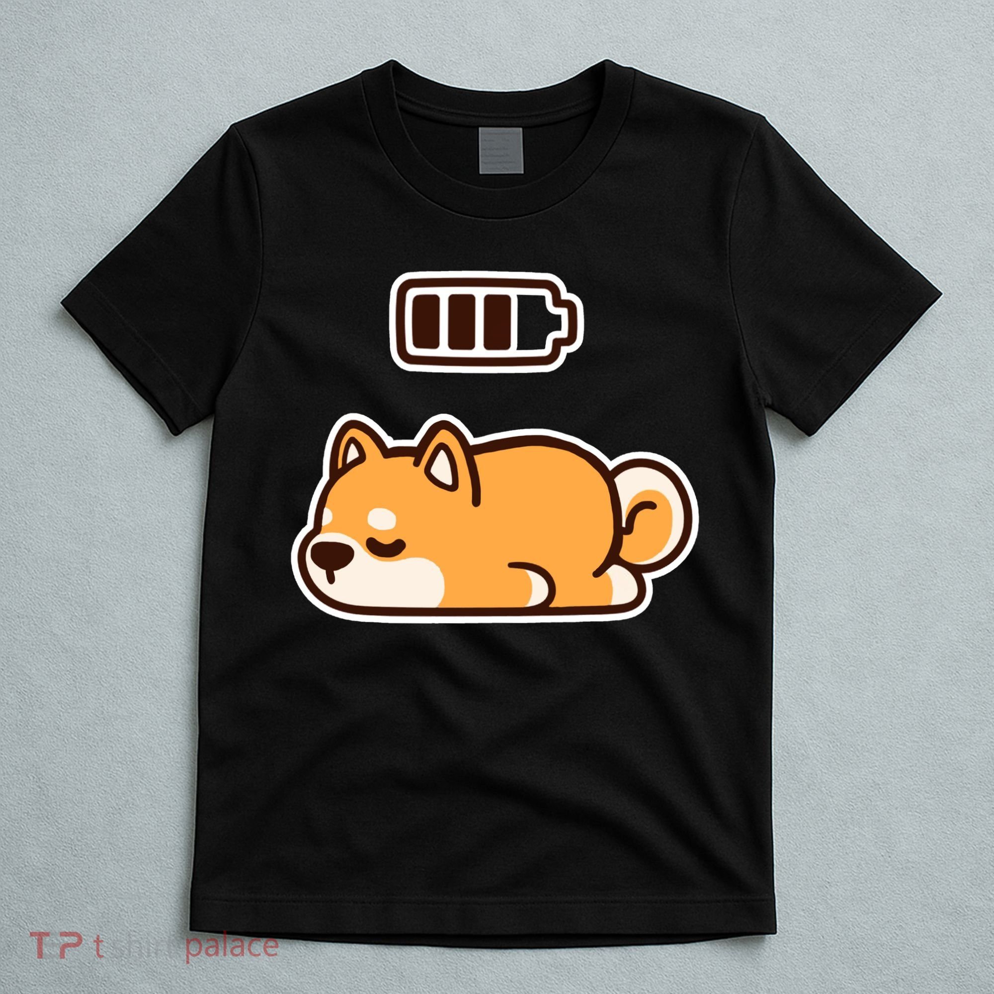 Low Battery Corgi Dog T-Shirt