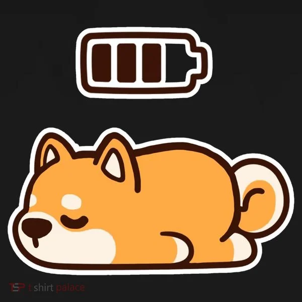 Low Battery Corgi Dog Bucket Hat