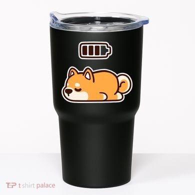 Low Battery Corgi Dog Tumbler
