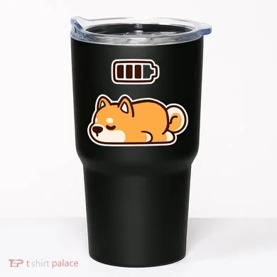 Low Battery Corgi Dog Tumbler