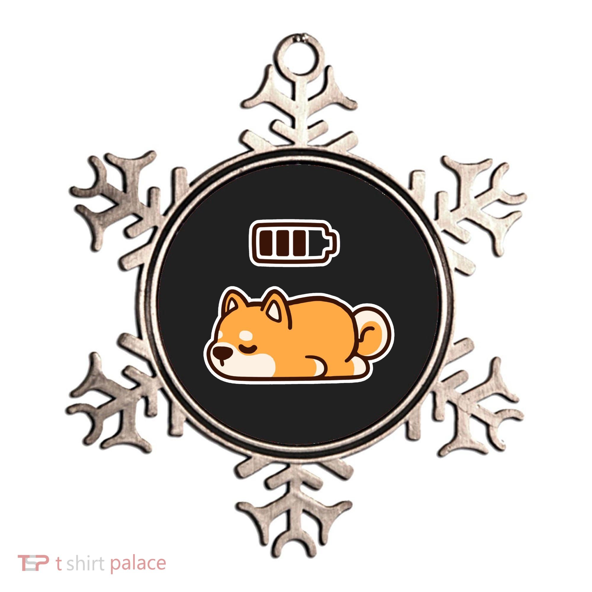 Low Battery Corgi Dog Ornament