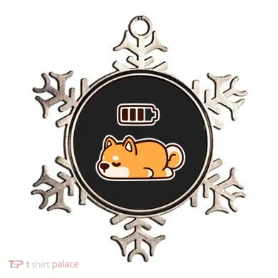 Low Battery Corgi Dog Ornament