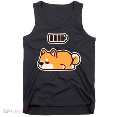 Low Battery Corgi Dog Tank Top