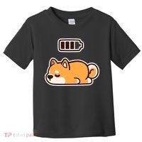 Low Battery Corgi Dog Toddler T-Shirt thumb 0