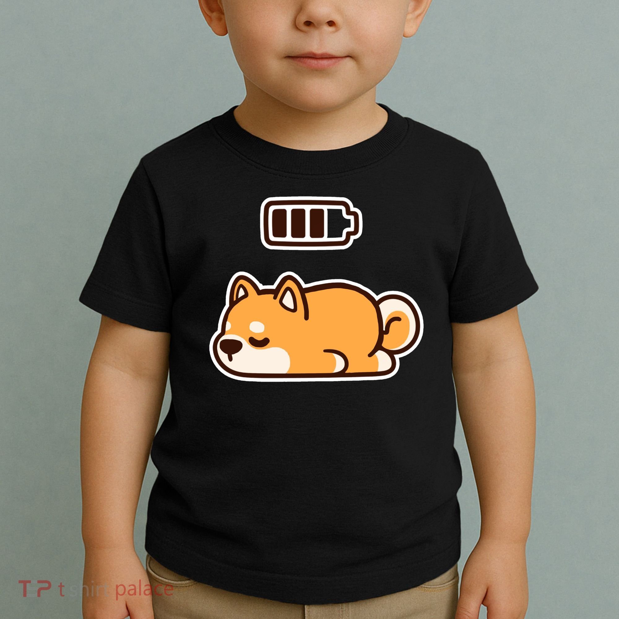 Low Battery Corgi Dog Toddler T-Shirt