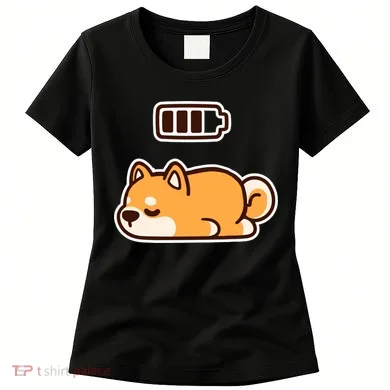 Low Battery Corgi Dog Women's T-Shirt