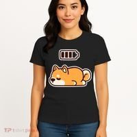 Low Battery Corgi Dog Women's T-Shirt thumb 4