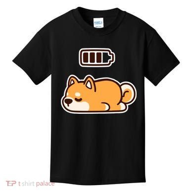 Low Battery Corgi Dog Kids T-Shirt